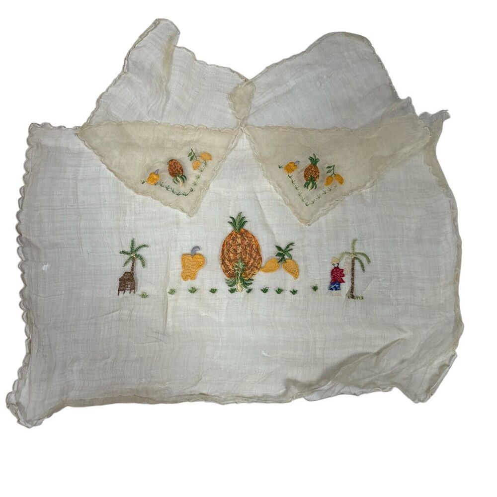 40’s Polynesian Hawaii Tiki Bar Place Mat Table Runner Matching Cocktail Napkins